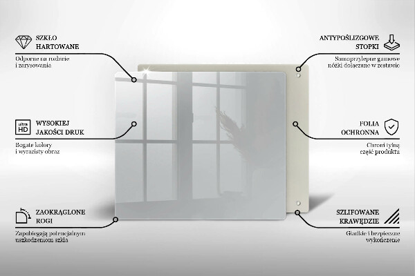 Skydd för spis unik Färg grå