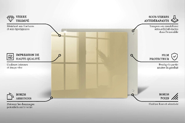 Skydd för spis unik Beige färg