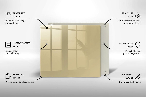 Skydd för spis unik Beige färg