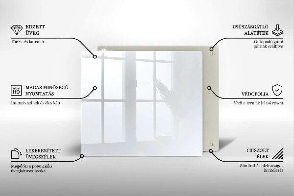 Skydd för spis unik Färg vit
