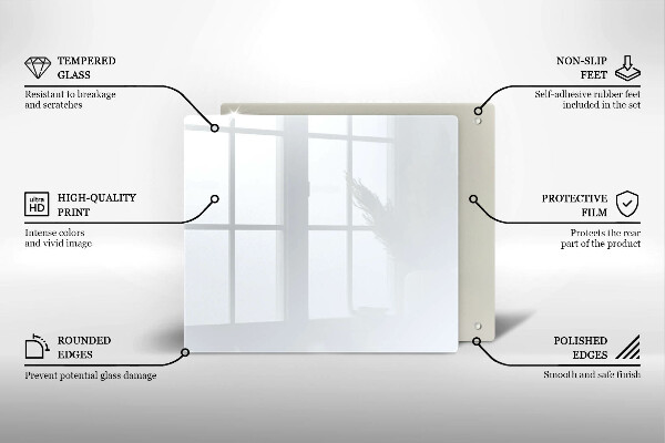 Skydd för spis unik Färg vit