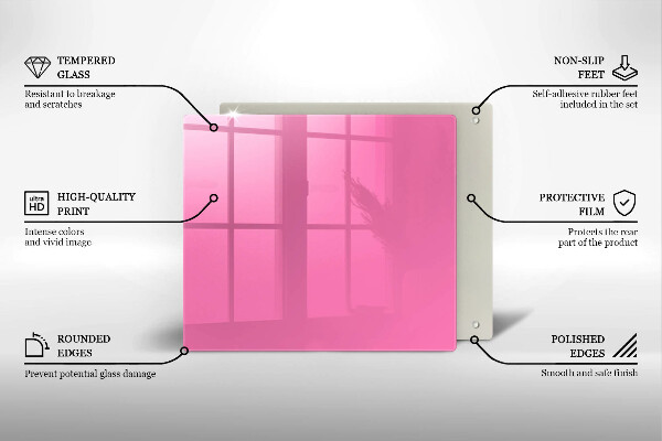Skydd för spis unik Färg rosa