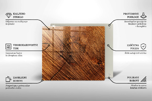 Spisskyddsplatta unik Trästruktur