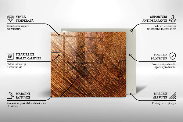 Spisskyddsplatta unik Trästruktur