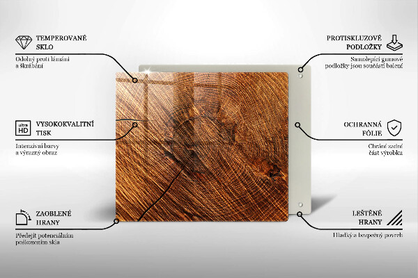 Spisskyddsplatta unik Trästruktur