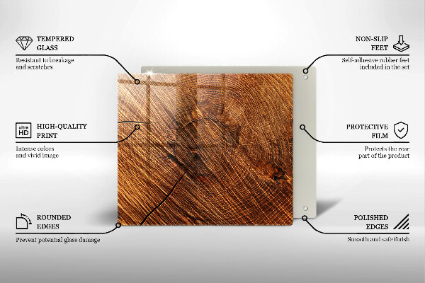 Spisskyddsplatta unik Trästruktur