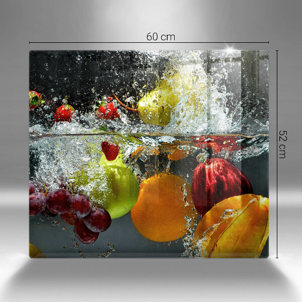 Glashällskydd unik Saftig frukt i vatten