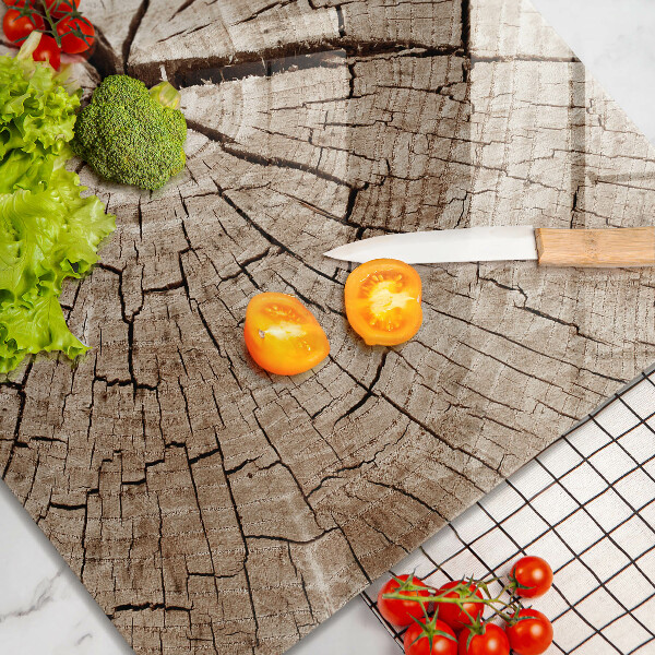 Glashällskydd unik Tvärsnitt av ett träd