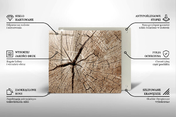 Glashällskydd unik Tvärsnitt av ett träd