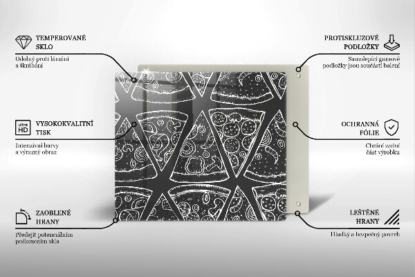 Kokkärlskydd unik Pizza illustration