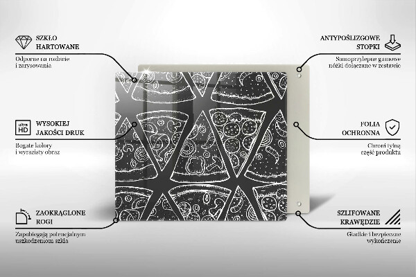 Kokkärlskydd unik Pizza illustration