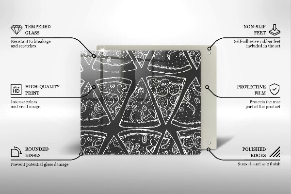 Kokkärlskydd unik Pizza illustration