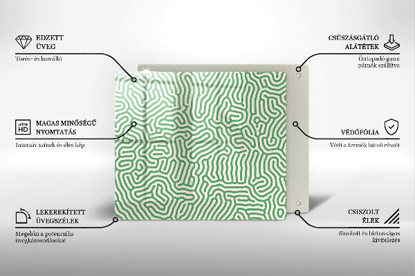 Spisskyddsplatta unik Abstrakta linjer