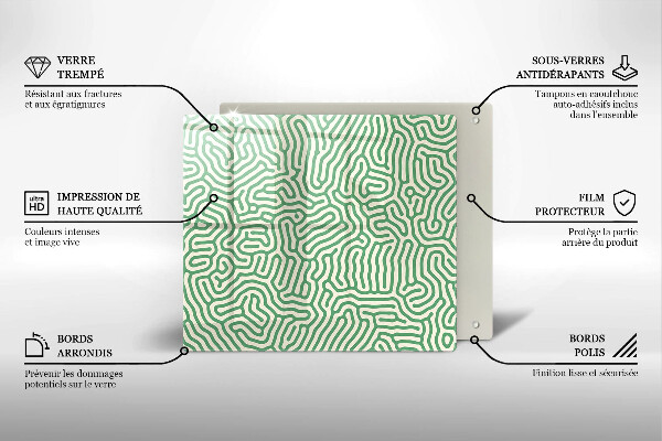 Spisskyddsplatta unik Abstrakta linjer