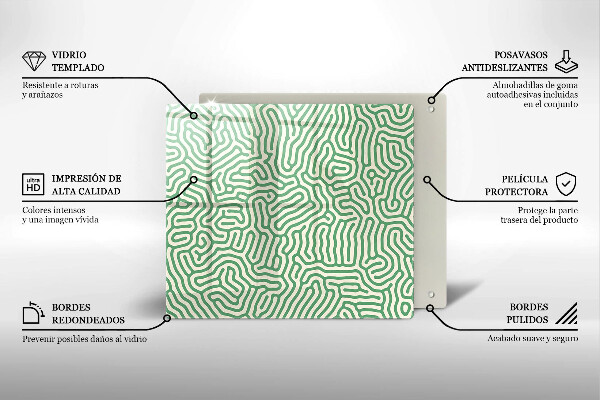 Spisskyddsplatta unik Abstrakta linjer