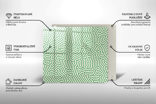 Spisskyddsplatta unik Abstrakta linjer