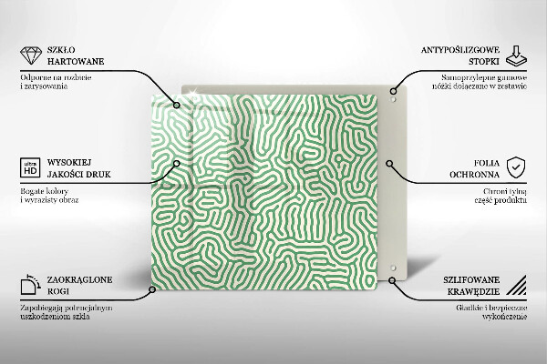 Spisskyddsplatta unik Abstrakta linjer