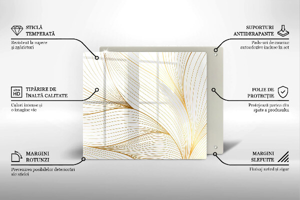 Spisskyddsplatta unik Modernt linjemönster