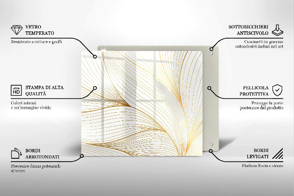 Spisskyddsplatta unik Modernt linjemönster
