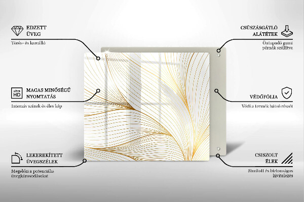 Spisskyddsplatta unik Modernt linjemönster
