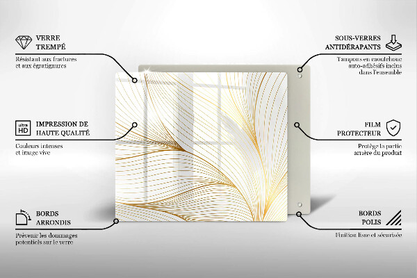 Spisskyddsplatta unik Modernt linjemönster