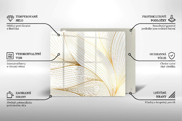 Spisskyddsplatta unik Modernt linjemönster