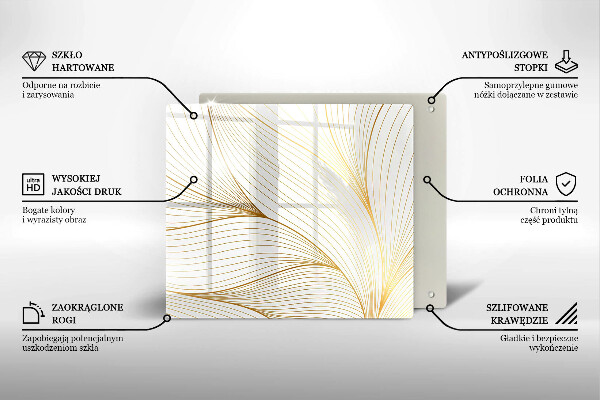 Spisskyddsplatta unik Modernt linjemönster