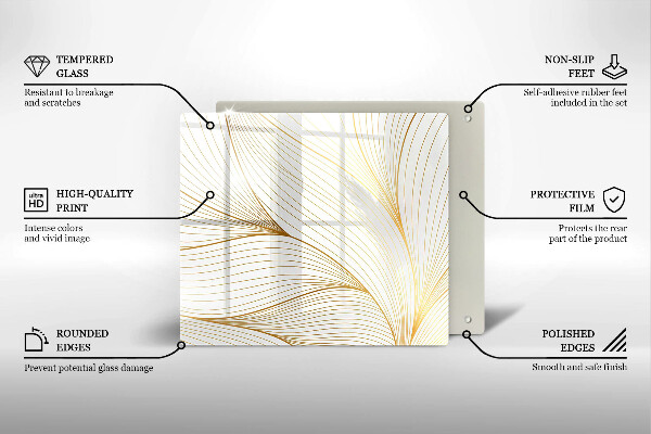 Spisskyddsplatta unik Modernt linjemönster