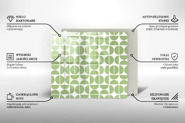 Spisskyddsplatta unik Mönster av boho-former