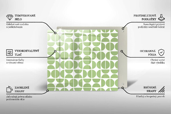 Spisskyddsplatta unik Mönster av boho-former