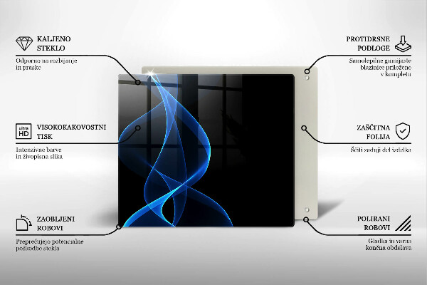 Kokkärlskydd unik Blå röklinjer