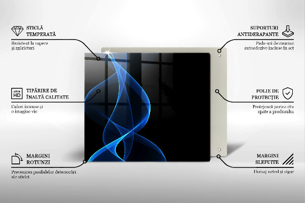 Kokkärlskydd unik Blå röklinjer