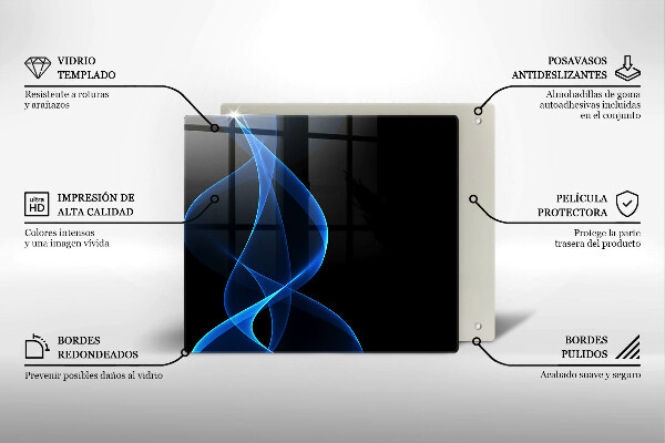 Kokkärlskydd unik Blå röklinjer