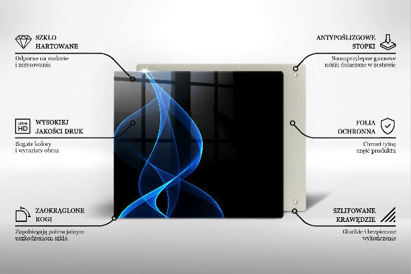Kokkärlskydd unik Blå röklinjer