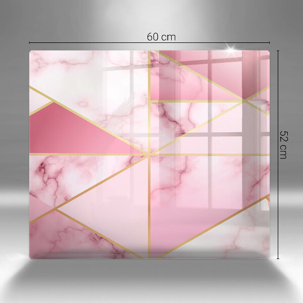 Spisskyddsplatta unik Geometrisk marmor