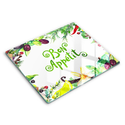 Skydd för induktionsspis unik Bon Appetit inskription