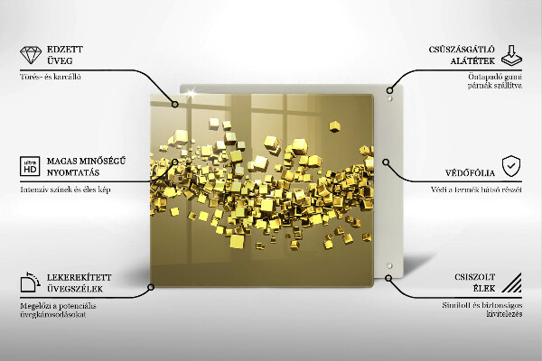 Spisskyddsplatta unik Abstrakt 3D-geometri