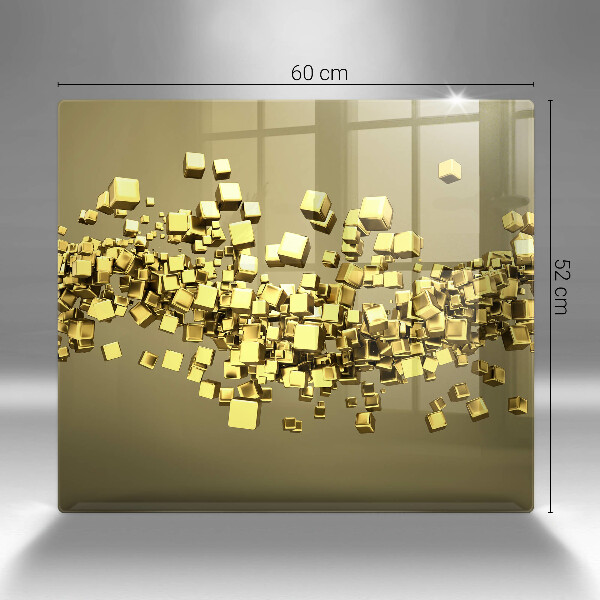 Spisskyddsplatta unik Abstrakt 3D-geometri