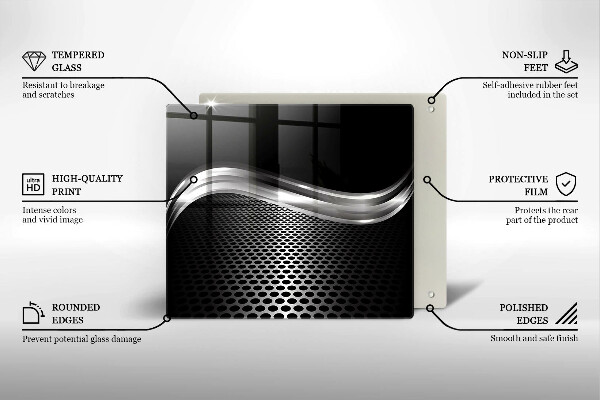 Skydd för induktionsspis unik Metallstruktur
