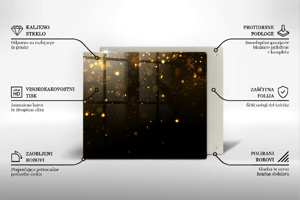 Skydd för induktionsspis unik Guldglitter