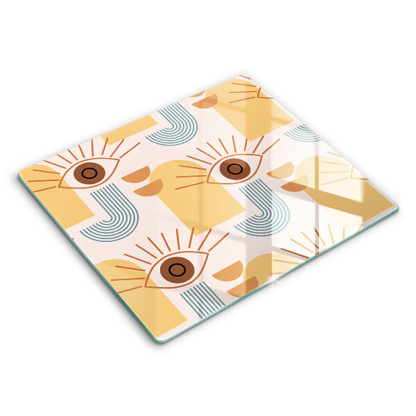 Spisskyddsplatta unik Boho ögonmönster