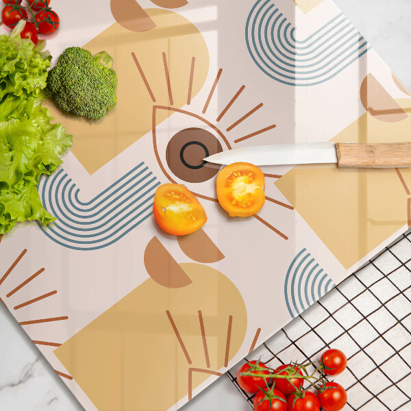 Spisskyddsplatta unik Boho ögonmönster