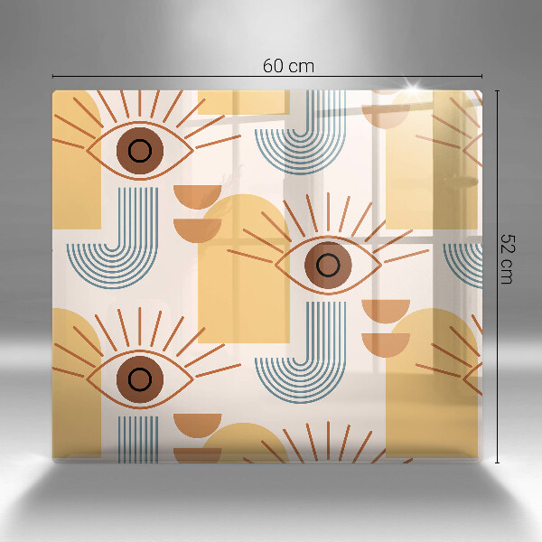 Spisskyddsplatta unik Boho ögonmönster