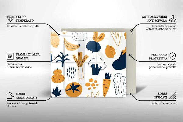 Spisskyddsplatta unik Mat illustration