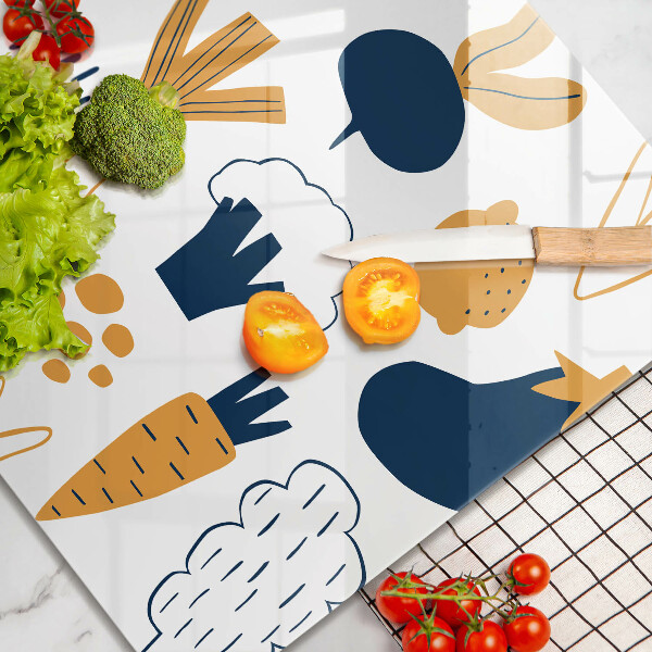 Spisskyddsplatta unik Mat illustration