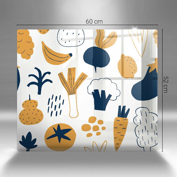 Spisskyddsplatta unik Mat illustration