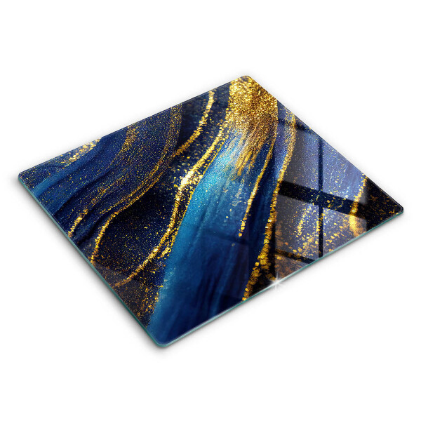 Skydd för induktionsspis unik Marinblå abstraktion