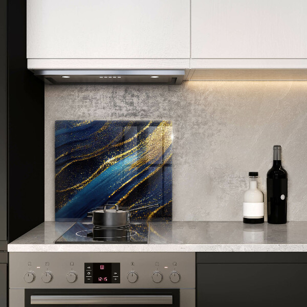 Skydd för induktionsspis unik Marinblå abstraktion