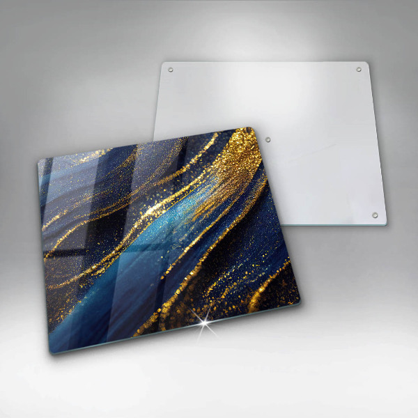 Skydd för induktionsspis unik Marinblå abstraktion