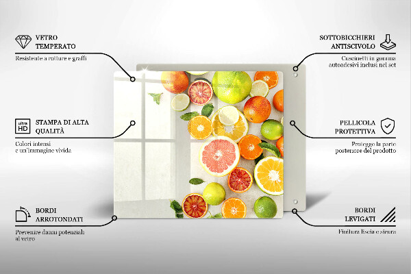 Skydd för induktionsspis unik Citrusfrukter